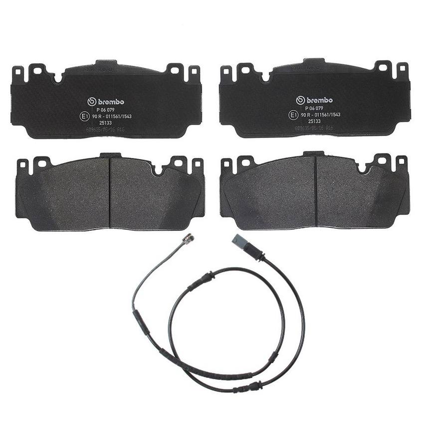 Brembo BMW Brakes Set Kit - Pads Front (Low-Met) (with Sensor) 34356791958 - Brembo 3807276KIT